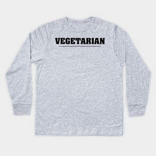 Vegetarian T-Shirt Kids Long Sleeve T-Shirt